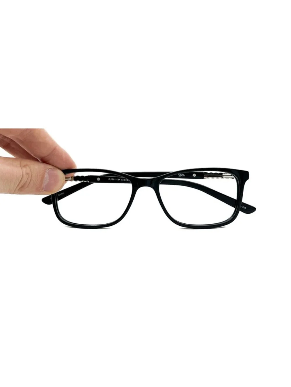 Chelsea Morgan CM 6011 BK Black Cat Eye Authentic Eyeglass Frames 53-16-140
